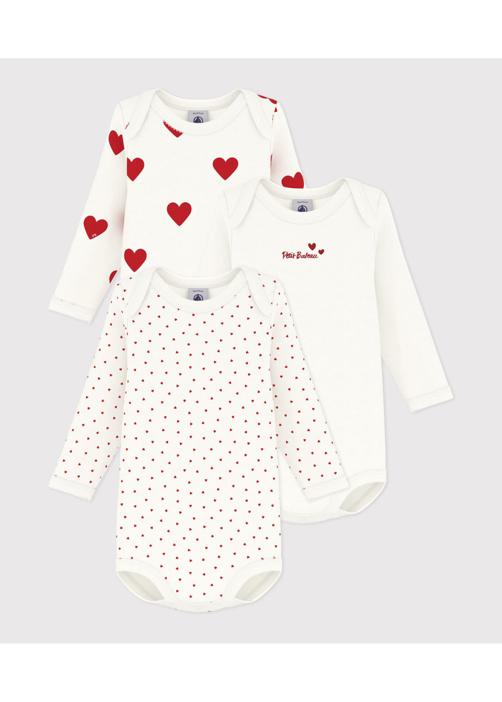 PETIT BATEAU PETIT BATEAU 3-pack HARTS