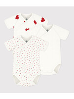 PETIT BATEAU PETIT BATEAU 3-pack HEARTS NB.