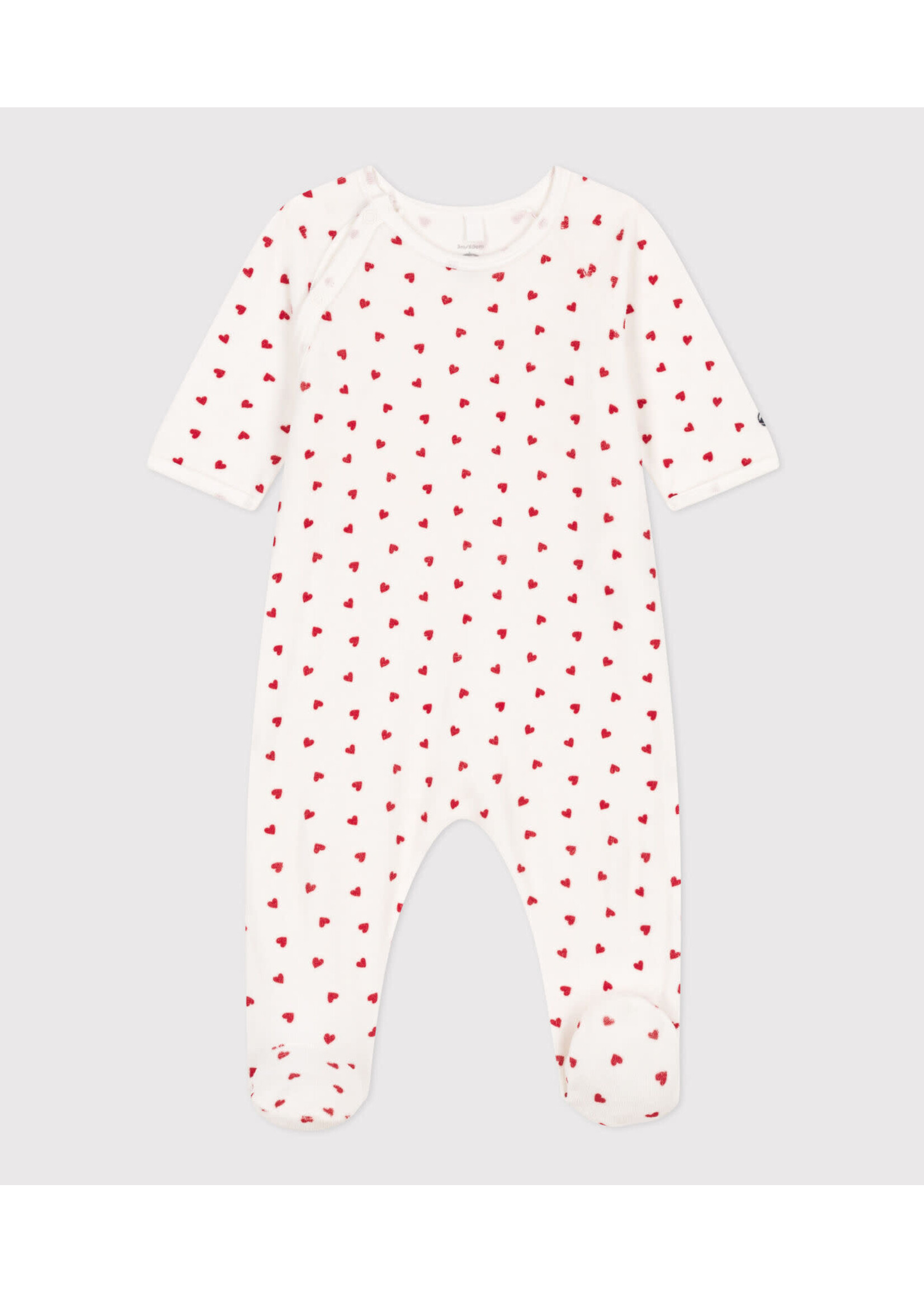 PETIT BATEAU PETIT BATEAU  velours HEARTS