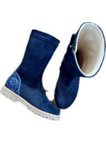 BEBERLIS *BEBERLIS hoge-laars GLITTER HAK BLAUW