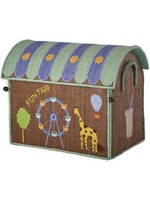 RICE RICE raffia storage box Fun Fair S(33x24x36,5)