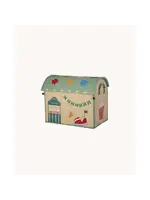 RICE RICE raffia storage box Fun Fair M (45x38x33)