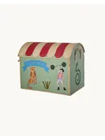 RICE RICE raffia storage box Fun Fair L(50x40x33)