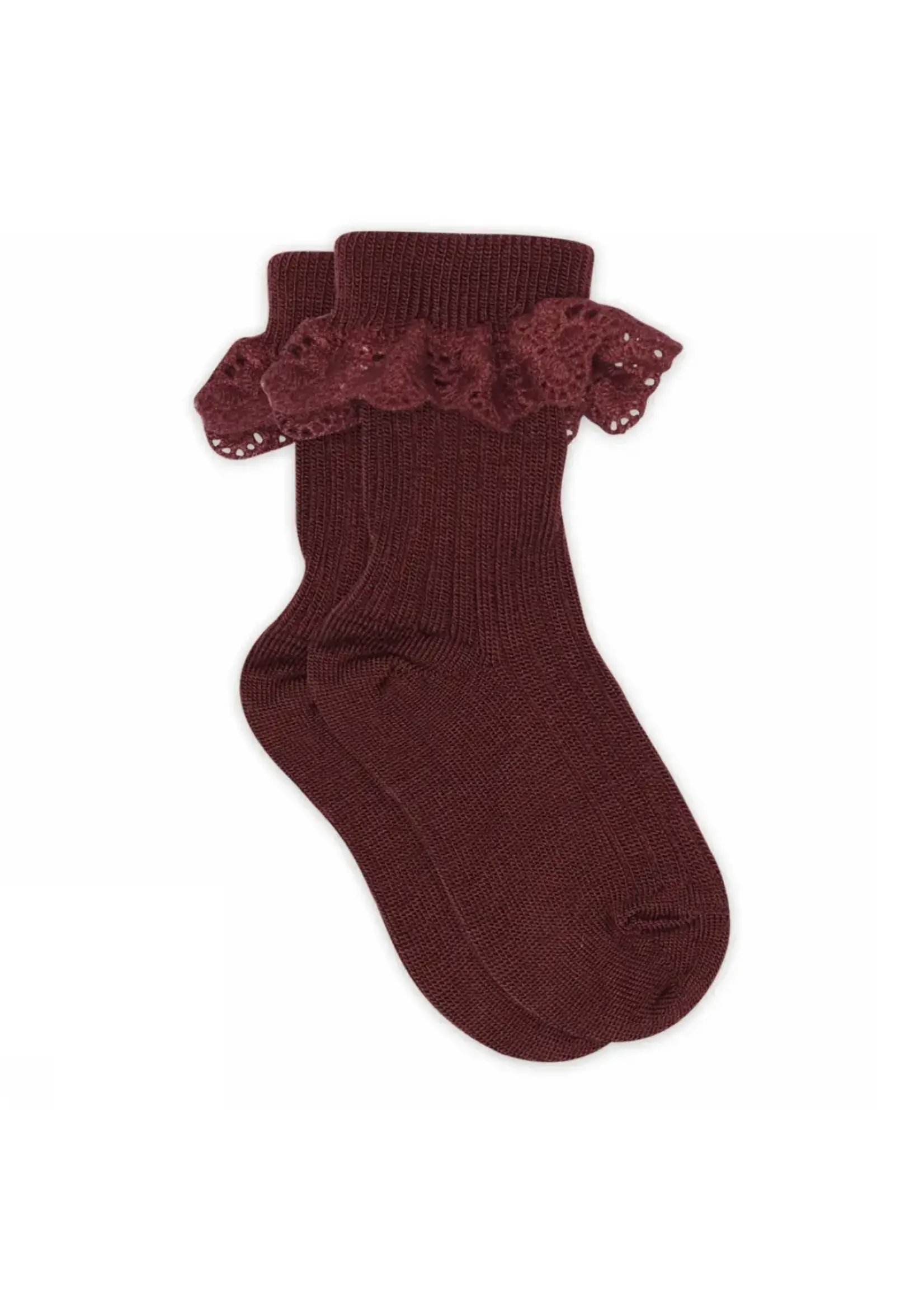 MP DENMARK MP DENMARK lea socks lace wine red