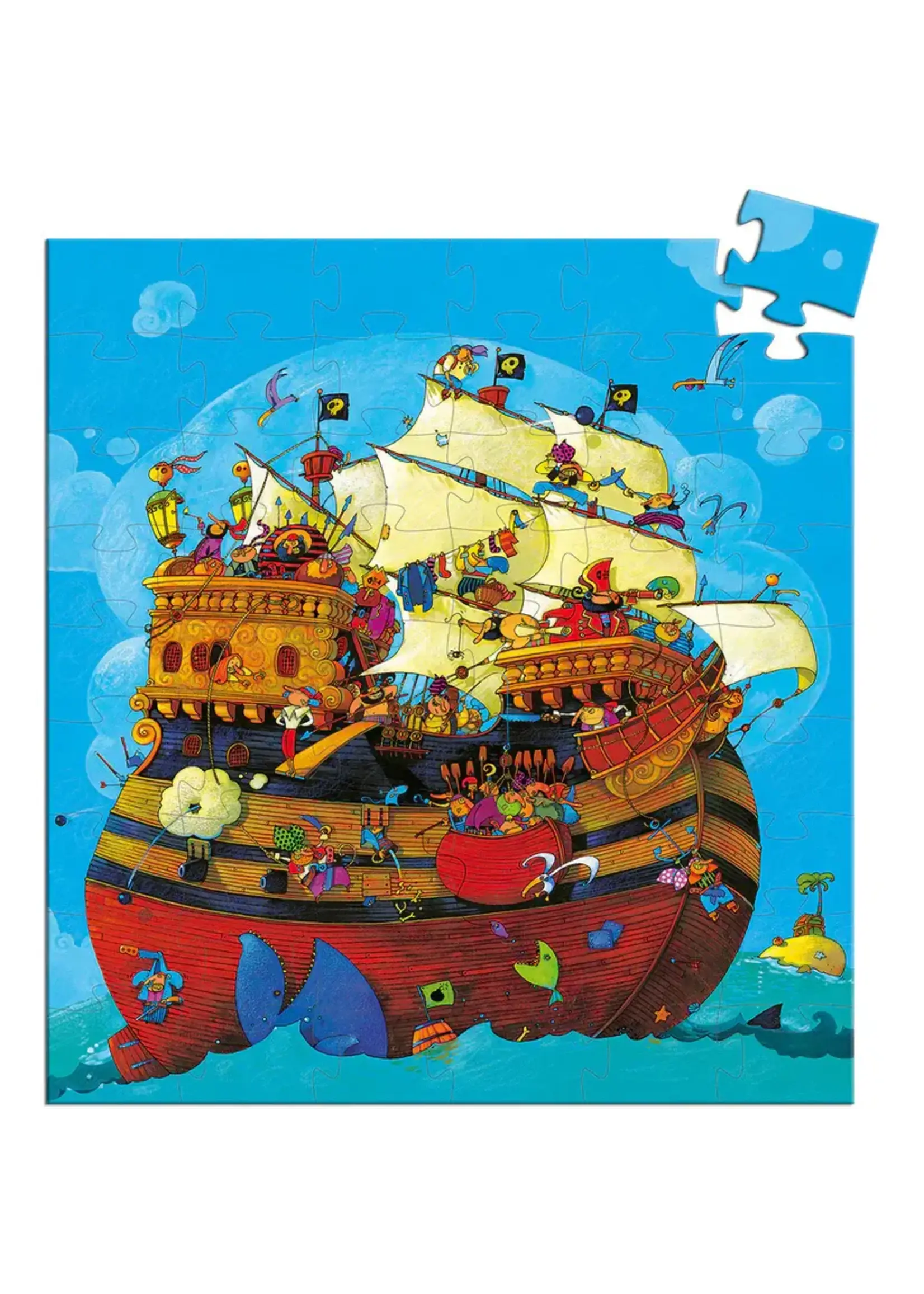 djeco Djeco puzzel piratenschip van roodbaard