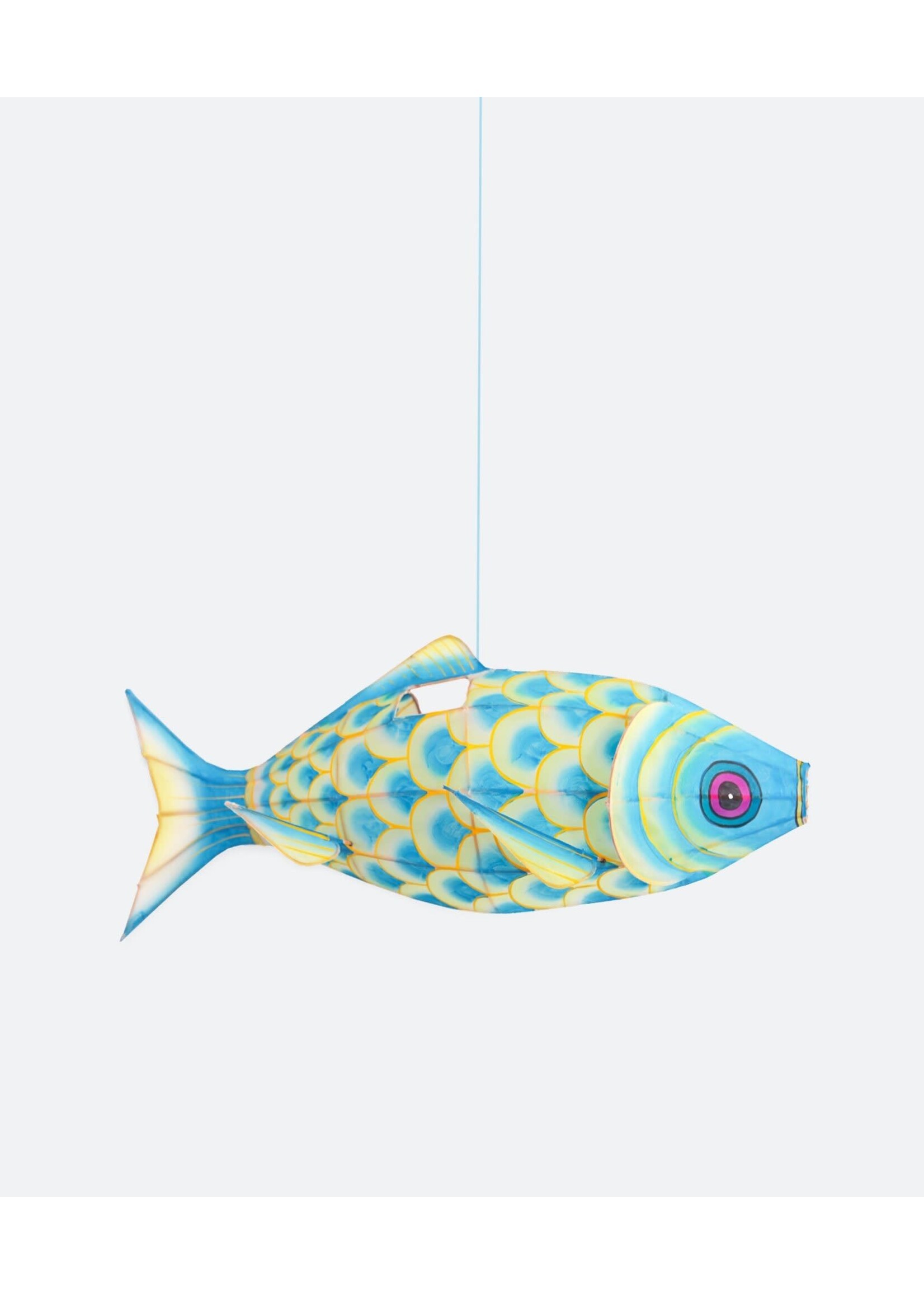 PETIT PAN lampion carpe TURQUOISE S (80cm)