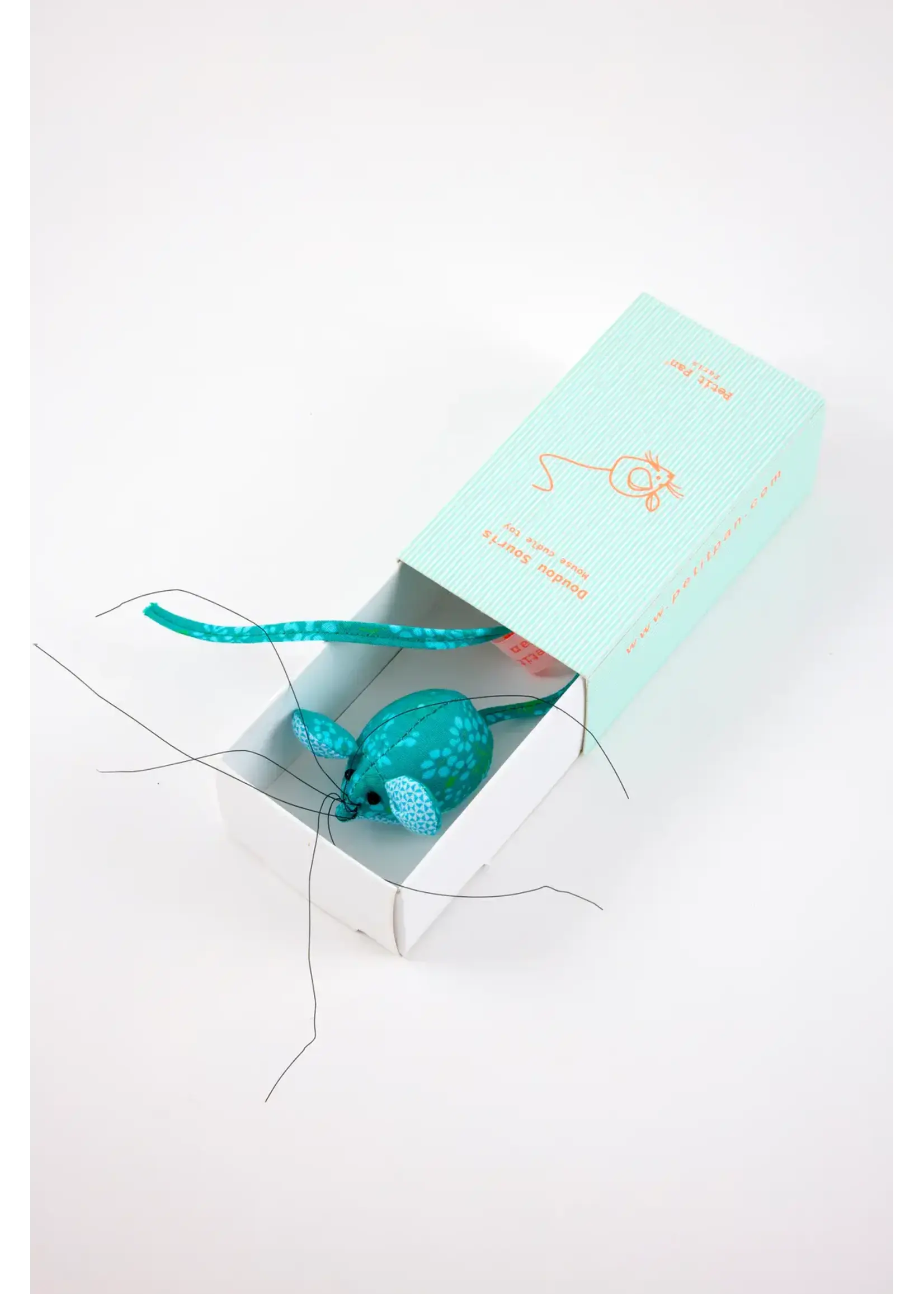 PETIT PAN doudou souris hanako menthe