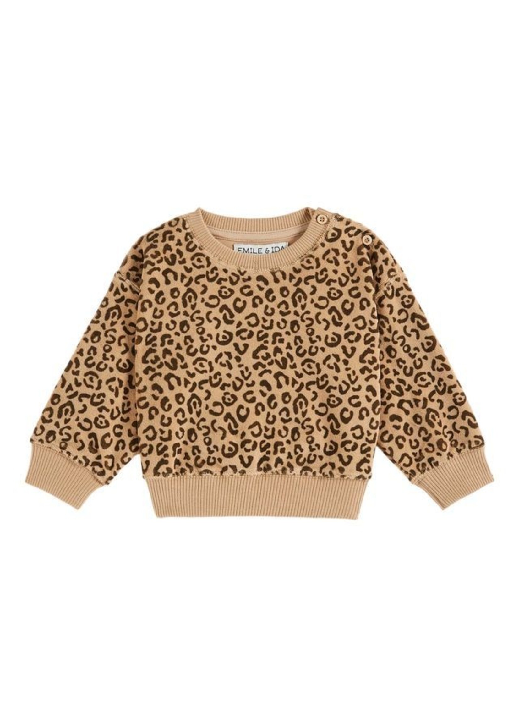 EMILE ET IDA *EMILE & IDA baby sweat LEOPARD