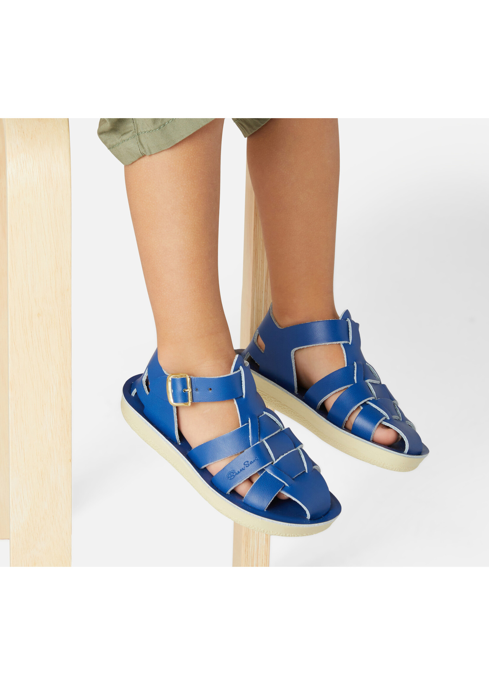 SALTWATERSANDALS SALT WATER shark COBALT