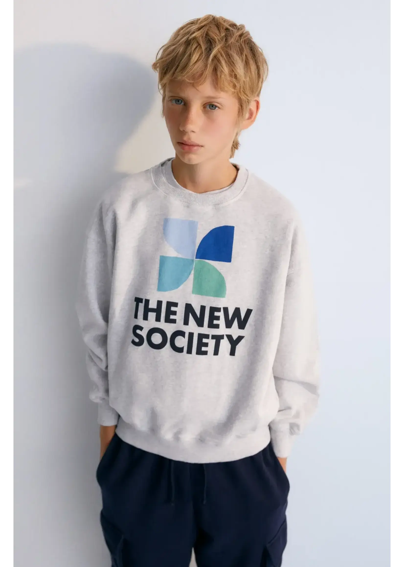 THE NEW SOCIETY THE NEW SOCIETY  Sweatshirt Mykonos grey melange