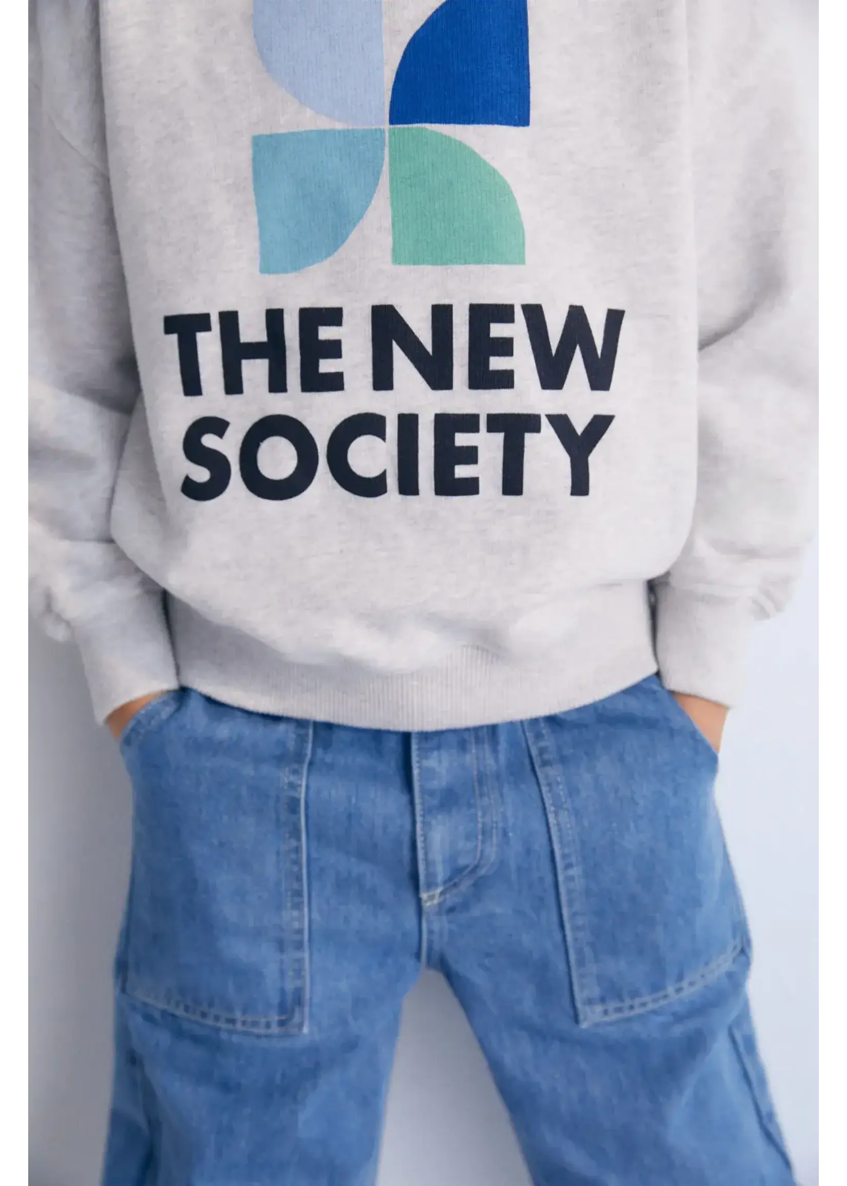THE NEW SOCIETY THE NEW SOCIETY  Sweatshirt Mykonos grey melange