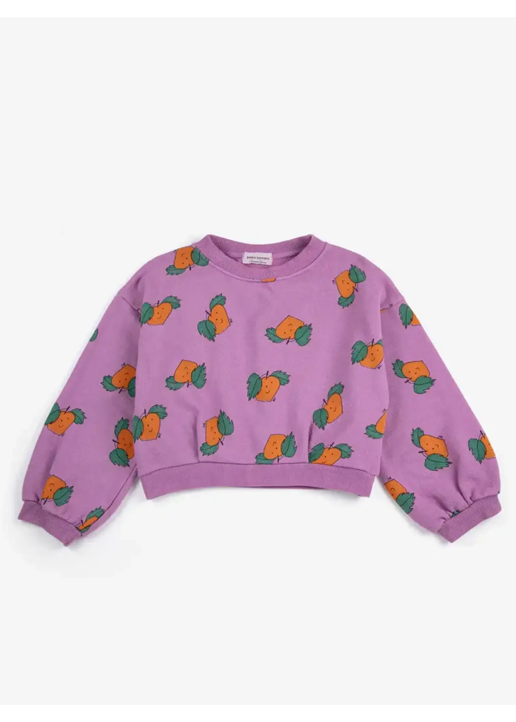 BOBO CHOSES BOBO CHOSES cropped sweatshirt TANGERINE