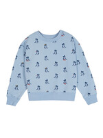 EMILE ET IDA EMILE&IDA sweat BORDER CIEL