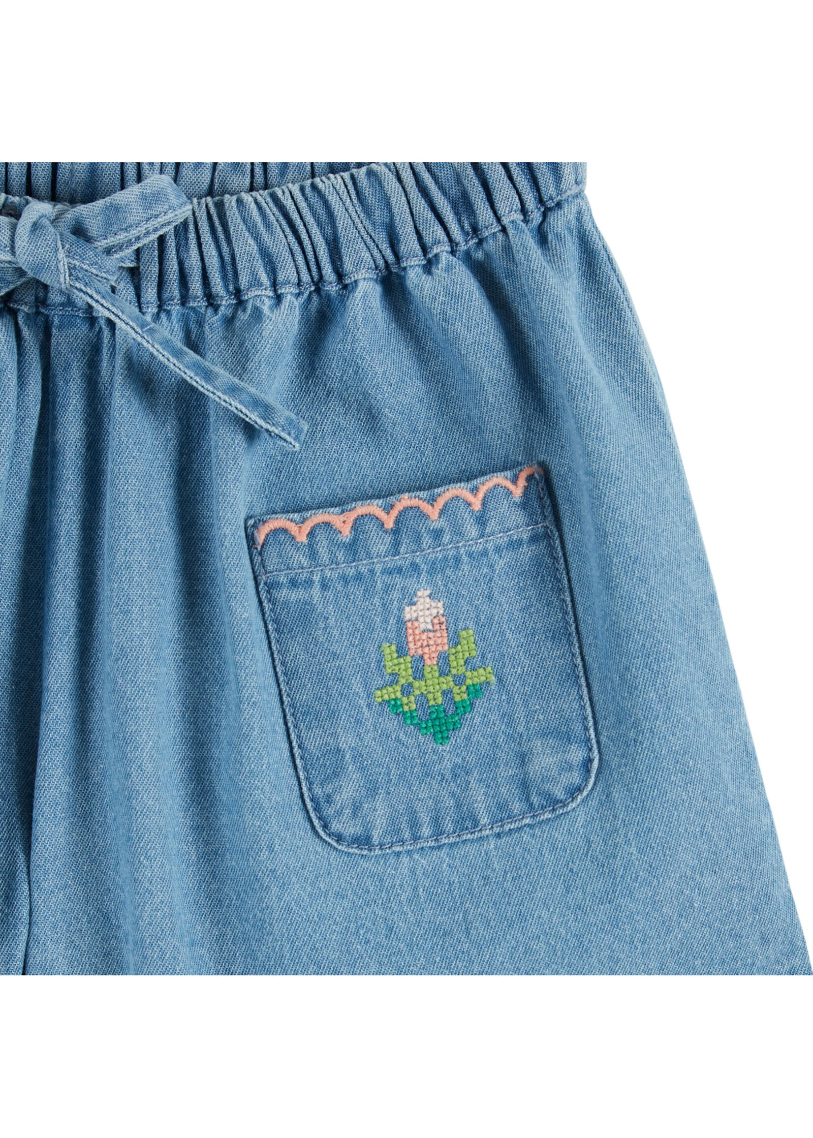 EMILE ET IDA EMILE&IDA short DENIM LIGHT