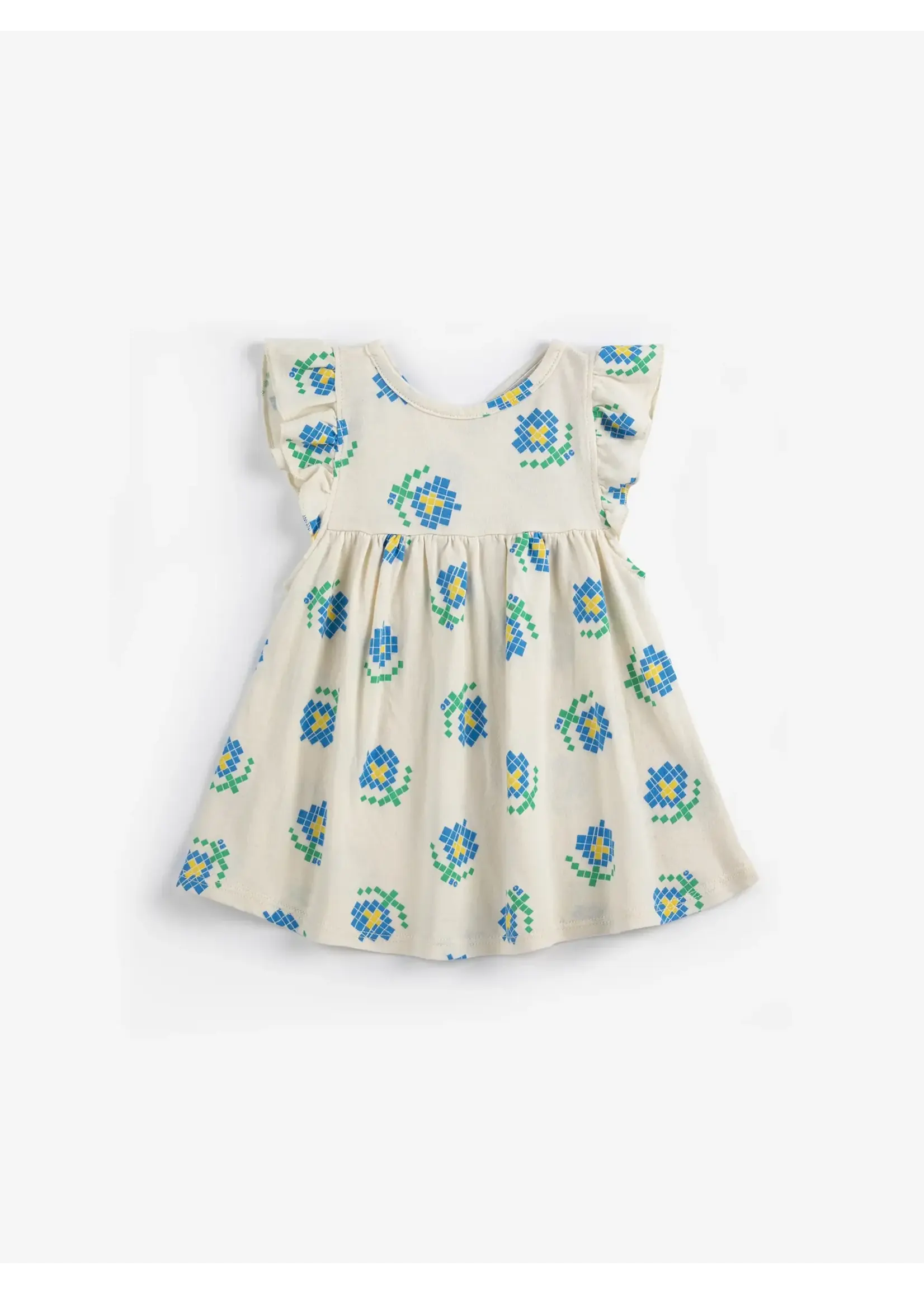 BOBO CHOSES BOBO BABY dress PIXEL FLOWERS
