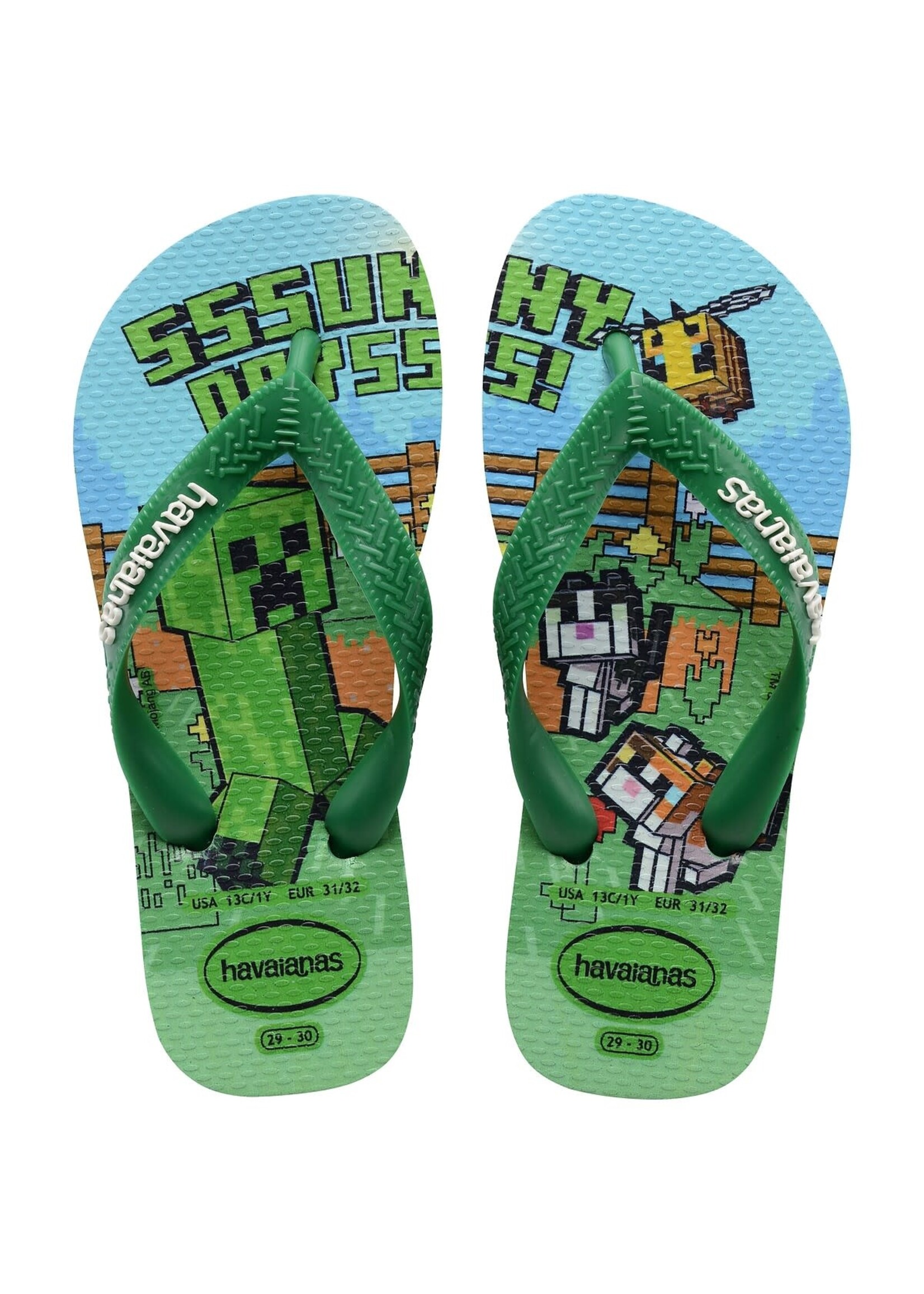HAVAIANAS HAVAIANAS kids Minecraft green