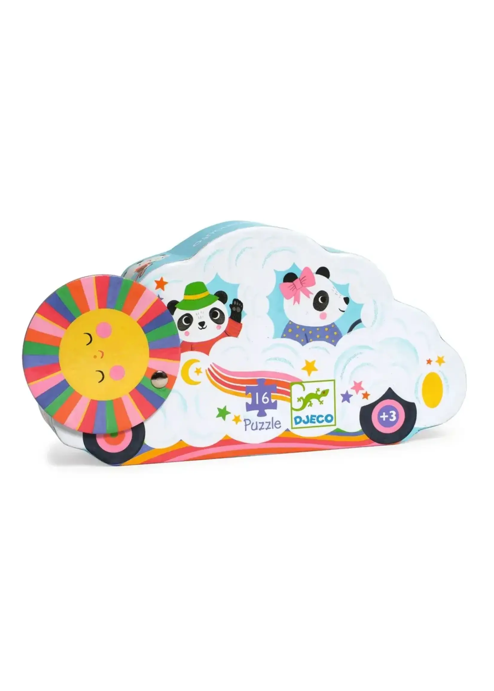 Djeco puzzel Wolkenauto 16st