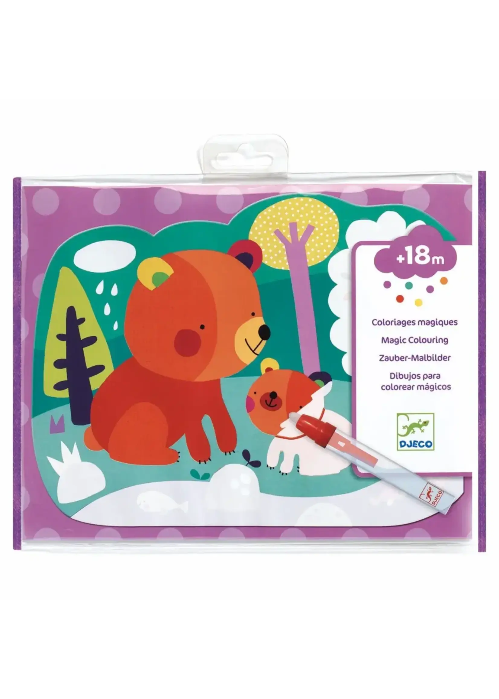 Djeco magic colouring hidden in the wood