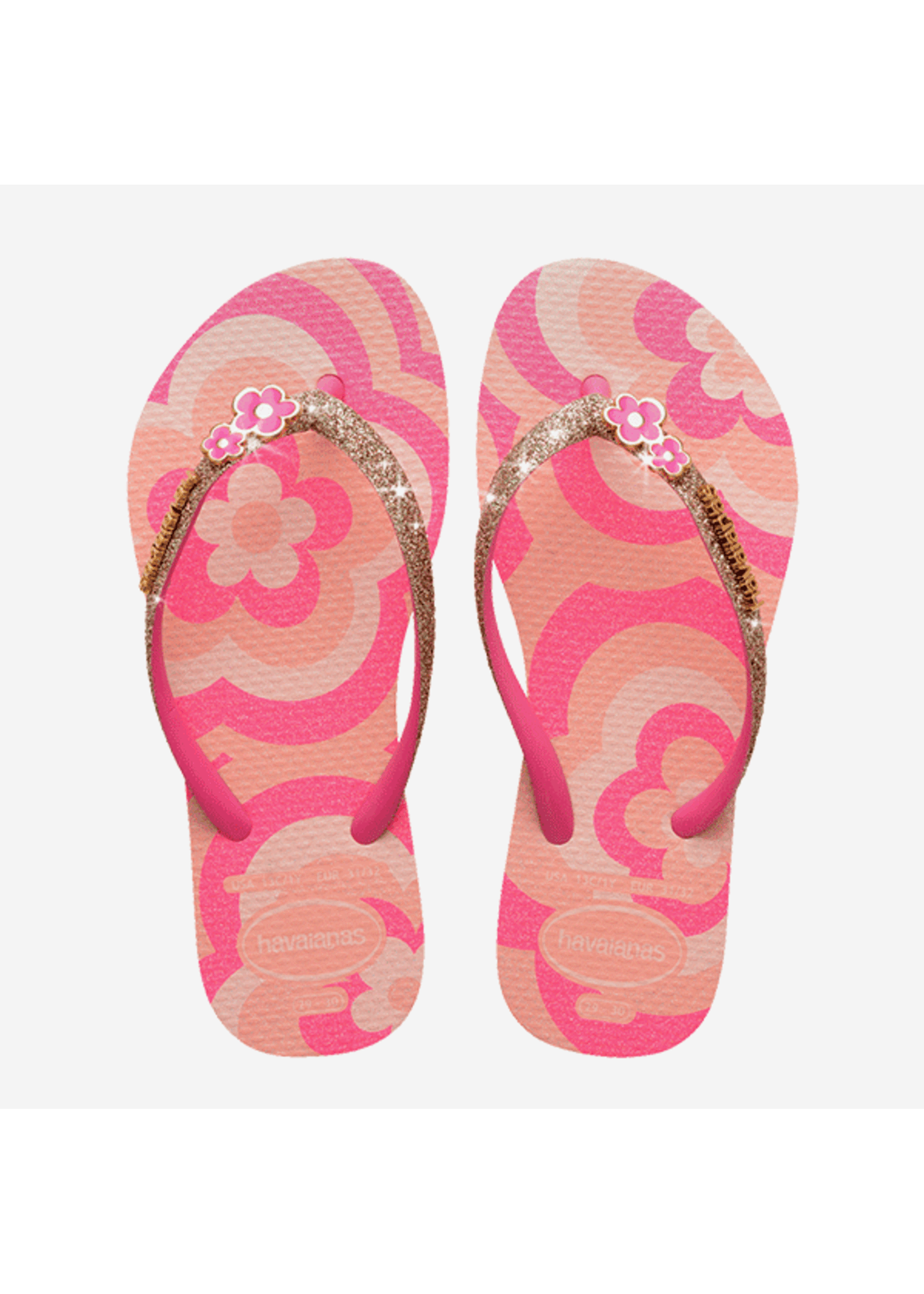 HAVAIANAS HAVAIANAS kids slim glitter blossom