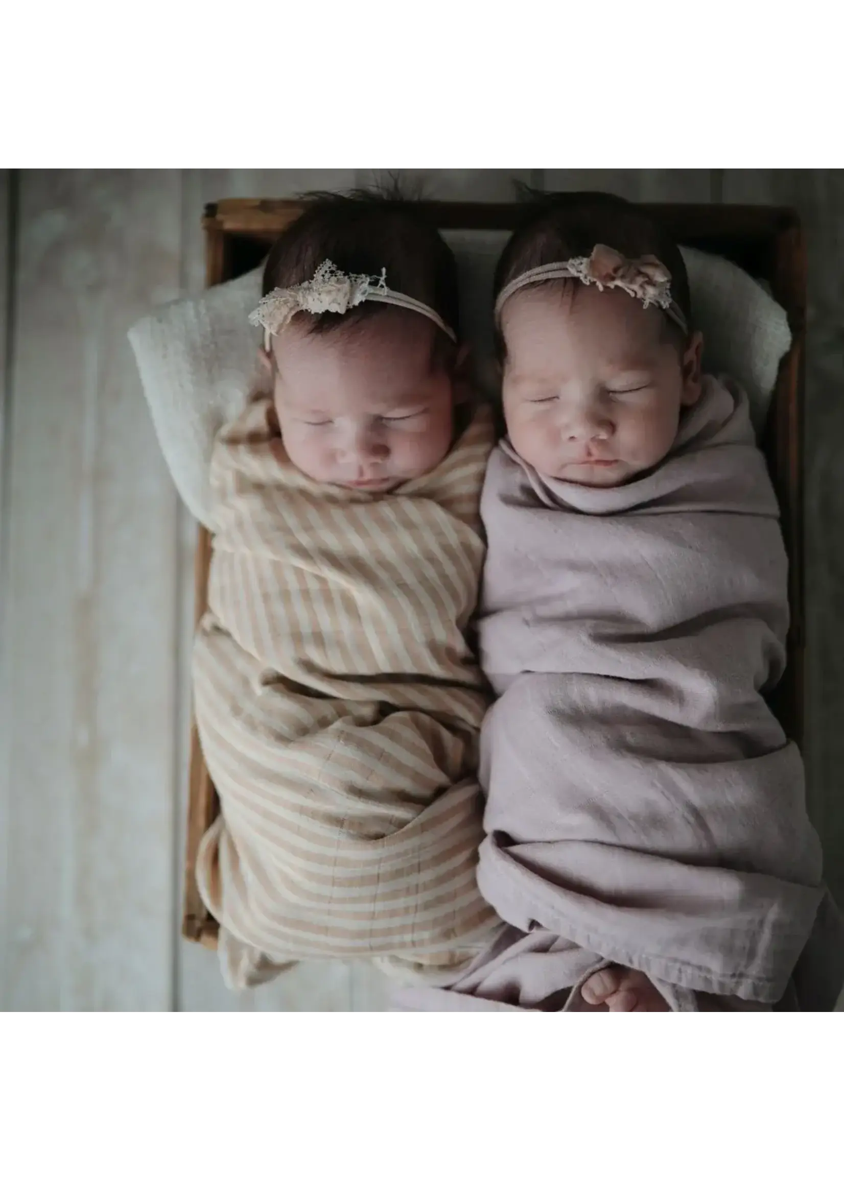 MUSHI MUSHIE-swaddle-SOFT MAUVE