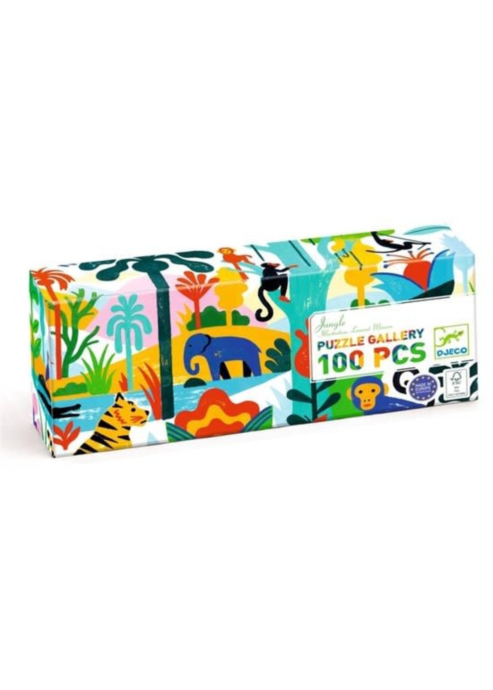 djeco Djeco - Puzzel- Gallery -Jungle - 100 stukjes