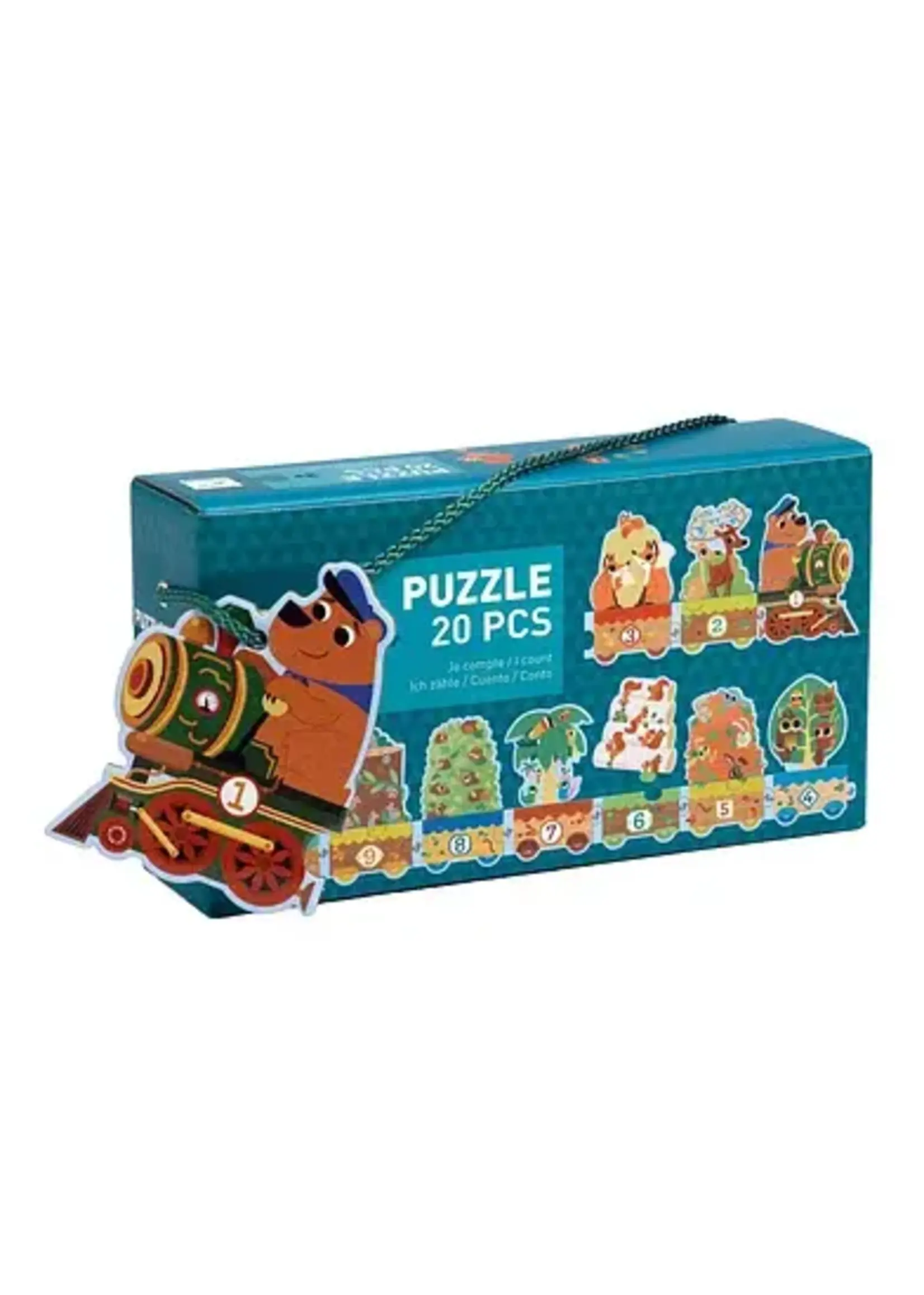 Djeco Puzzelverhaal Bosdieren, 20st.