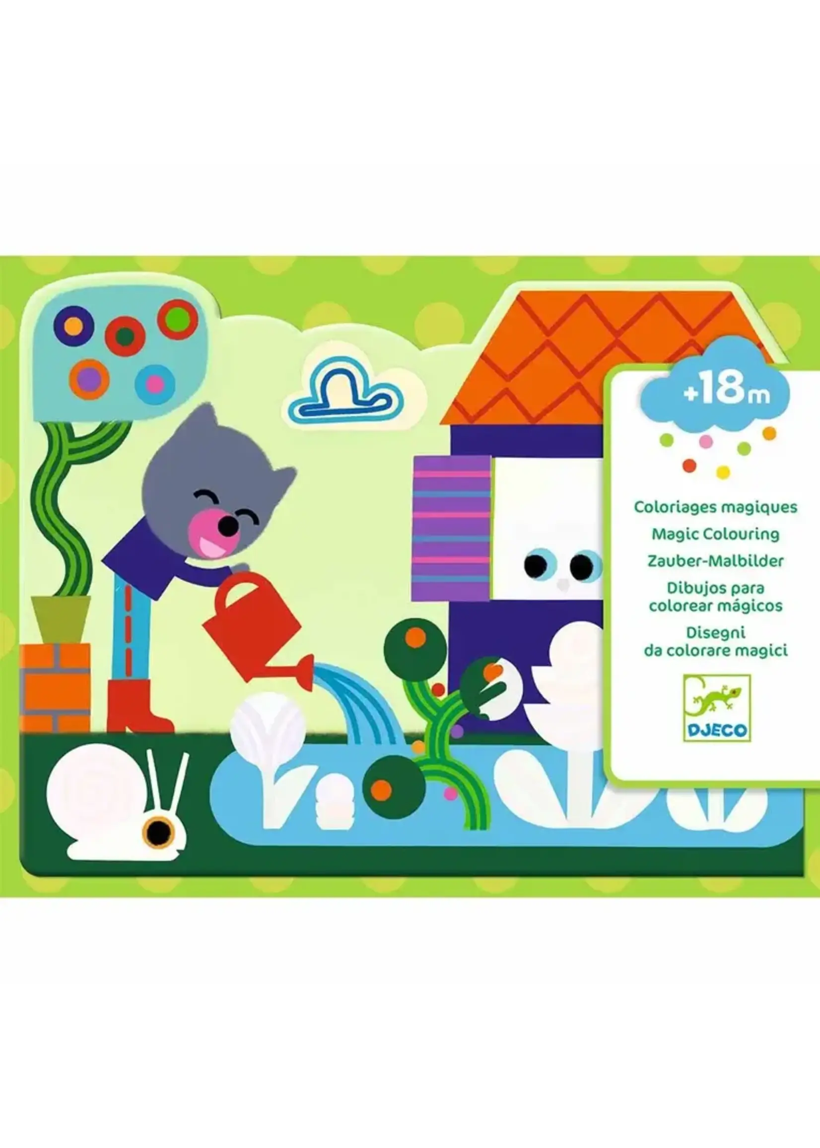 Djeco magic colouring in de tuin