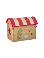 RICE RICE raffia storage box Oceaan S(33x24x36,5)