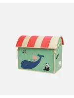 RICE RICE raffia storage box Oceaan M (45x38x33)