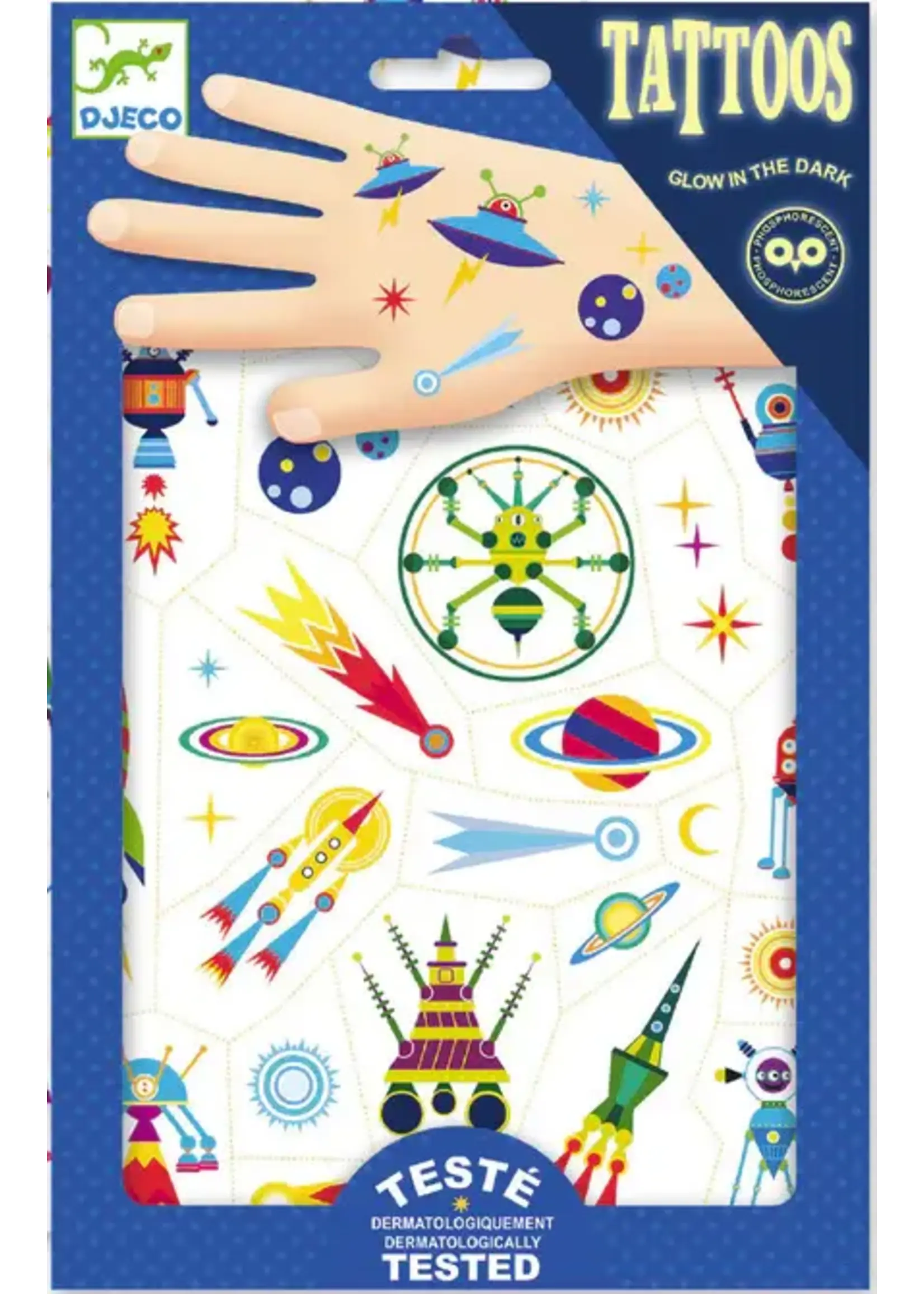 Djeco Tattoos - Lichtgevend - Space