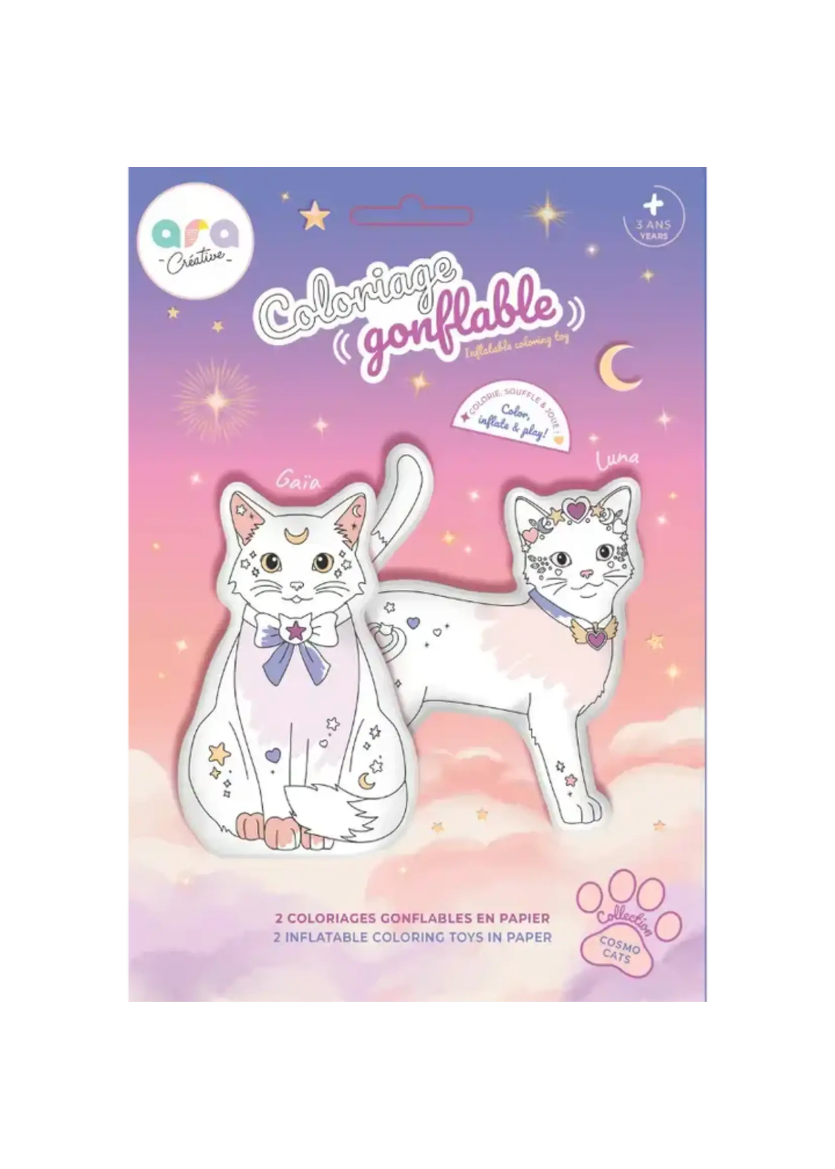 Ara Créative Ara Créative  OPBLAAS-KLEURPLAAT cosmo cats