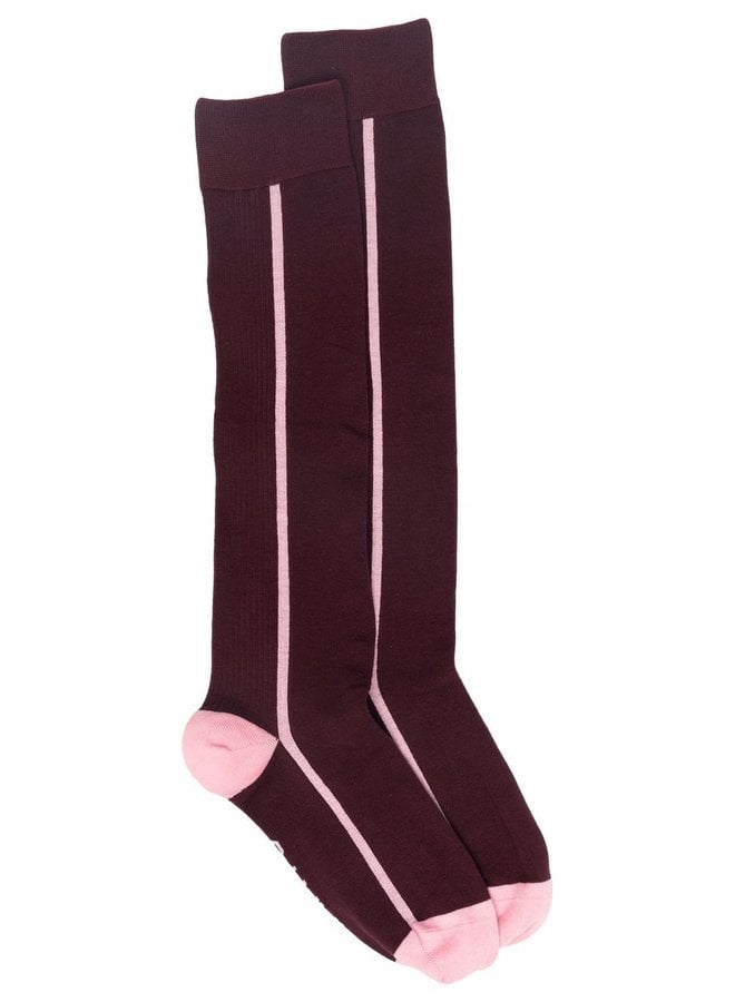 Cotton Blend Long Socks