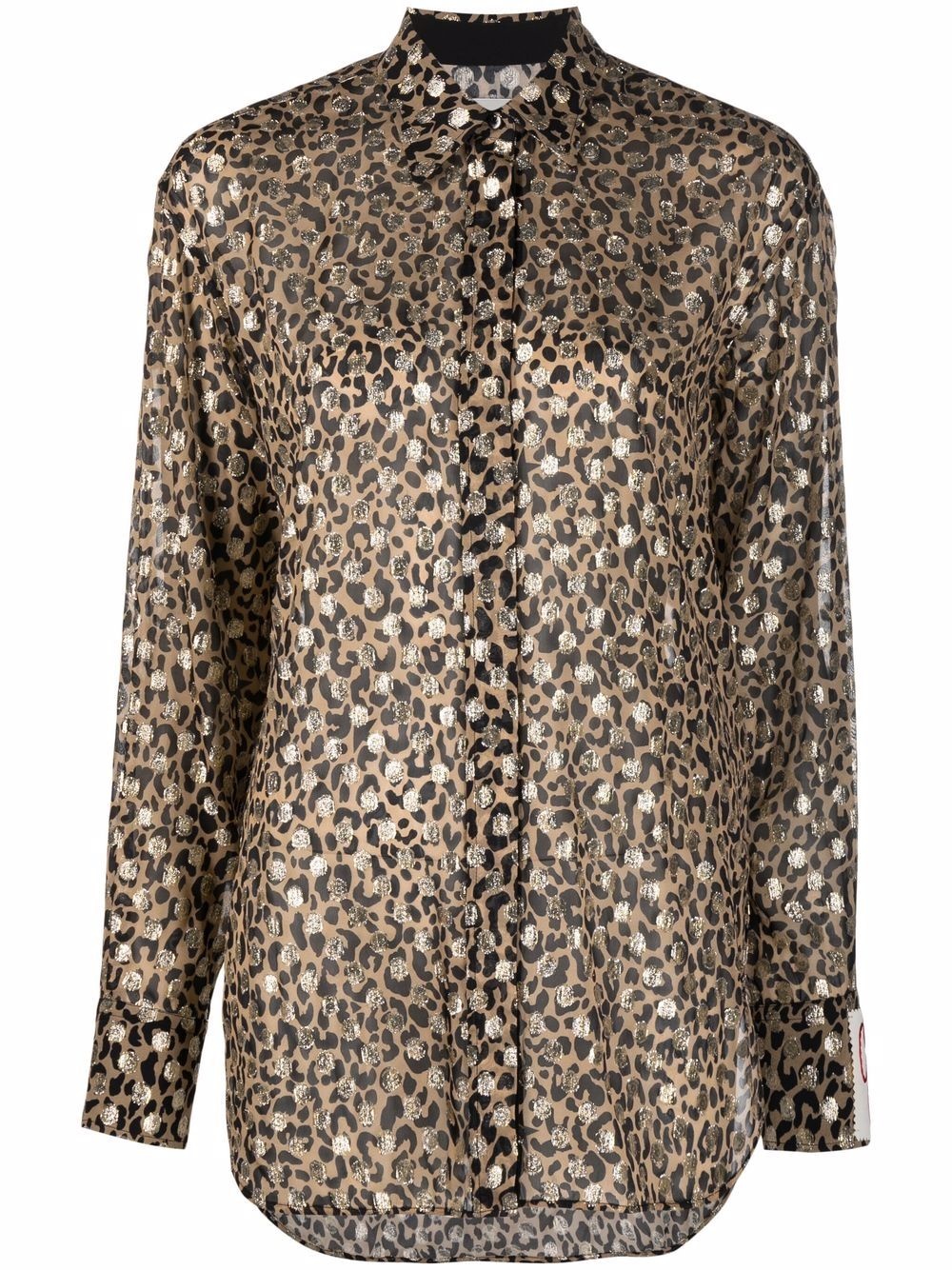 Golden Goose Boyfriend Shirt Leopard 