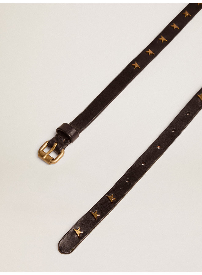 Belt Molly Washed Leather Star Studs