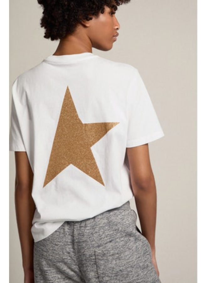 Big Glitter Star Back T Shirt
