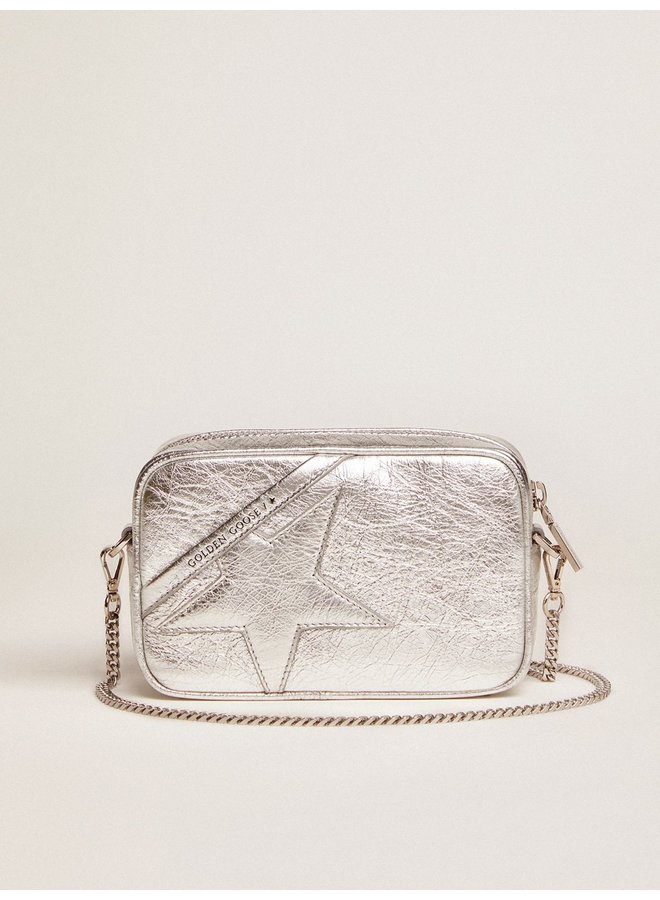 Wrinkled Laminated Leather Mini Star Bag