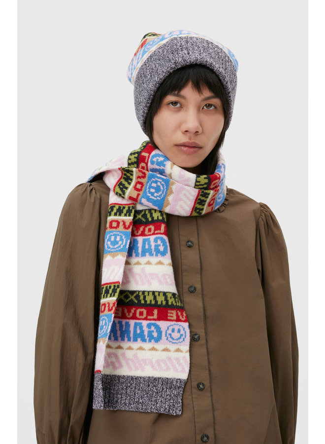 Graphic Wool Scarf