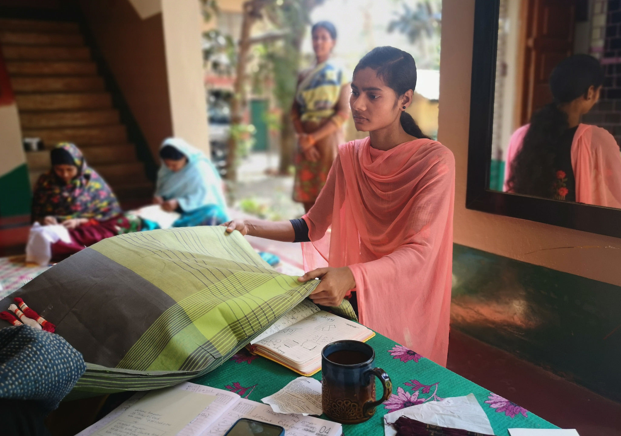 Kantha borduurster