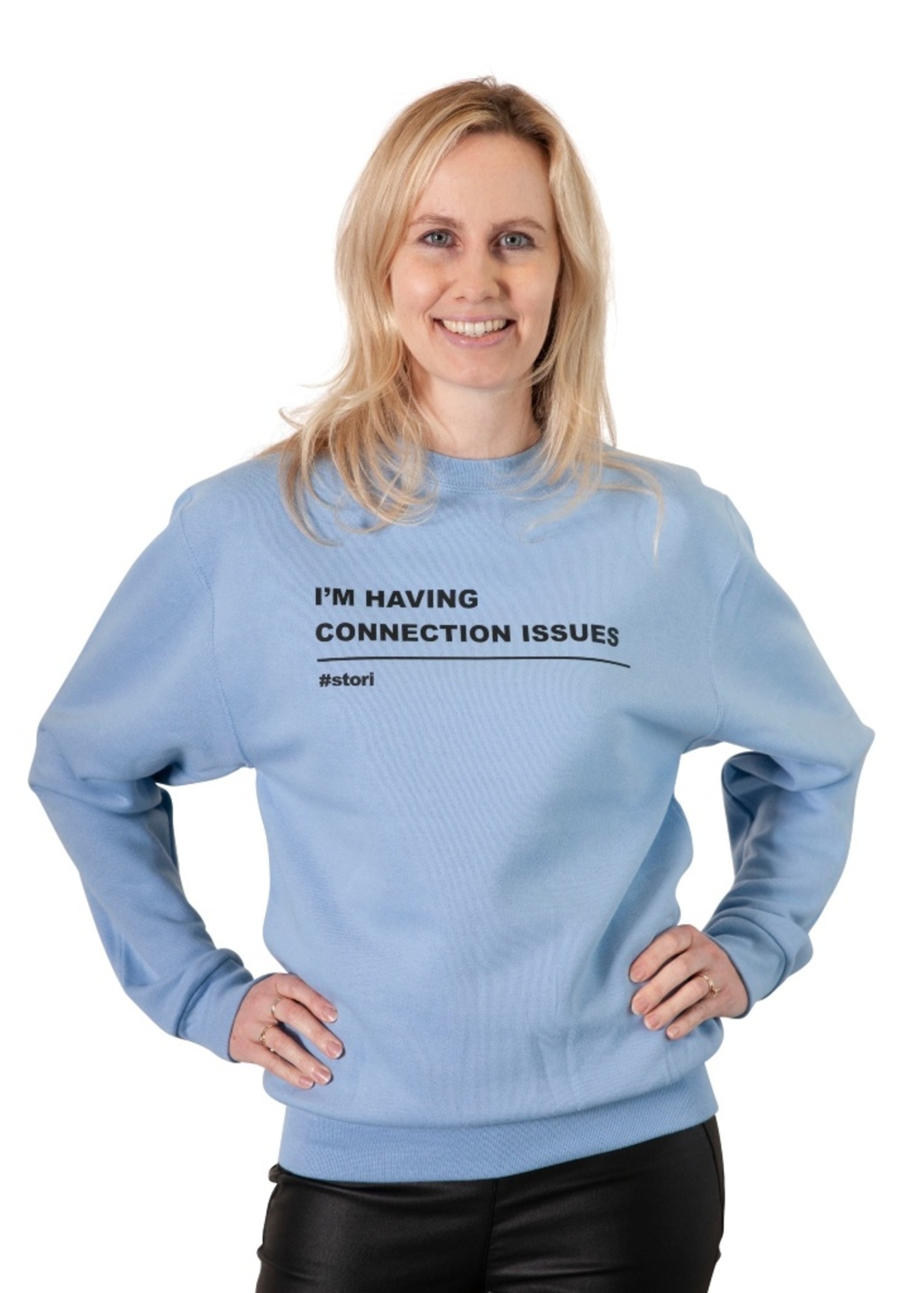 Stori Womens sweater I'M HAVING CONNECTION ISSUES