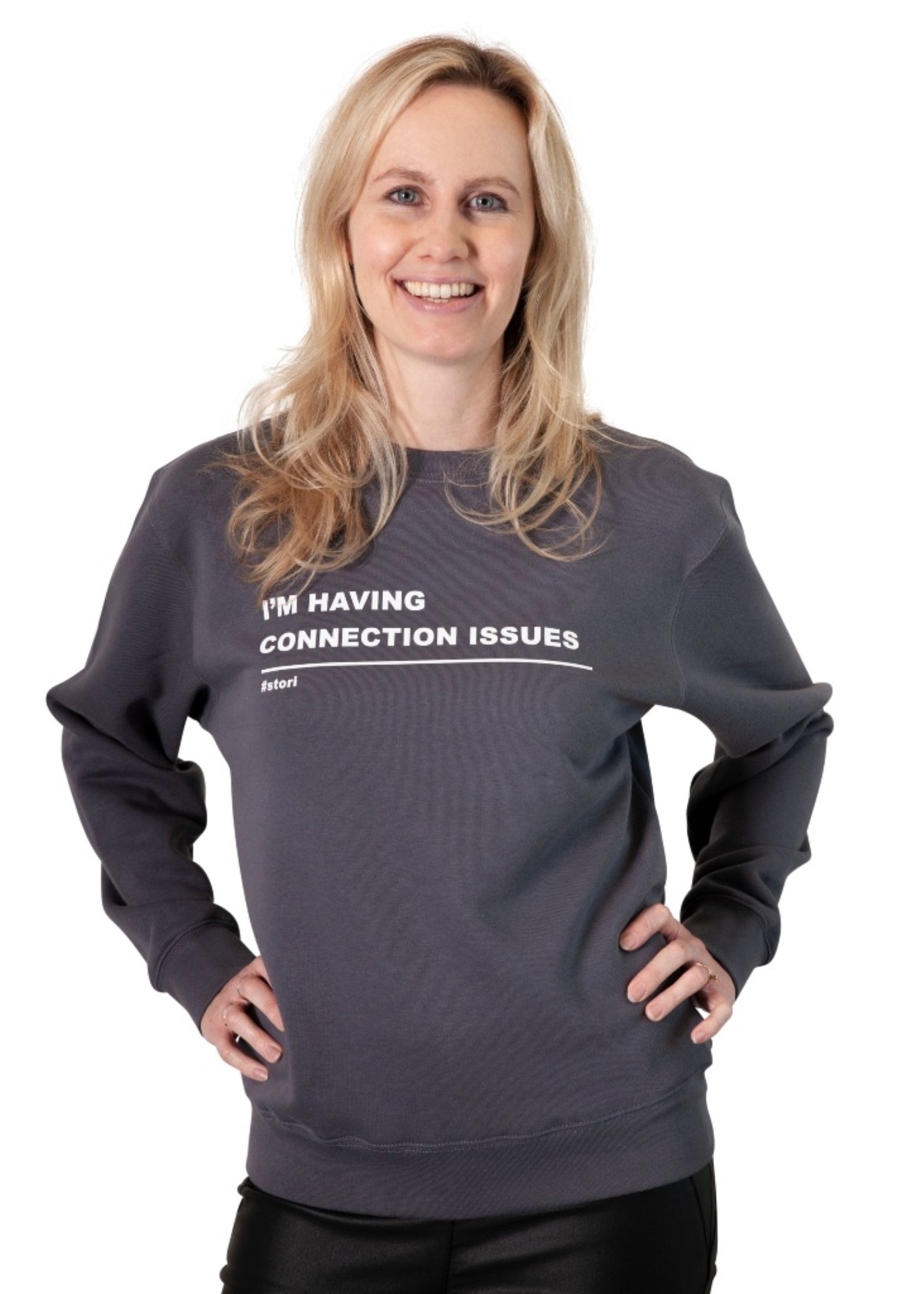 Stori Dames sweater I'M HAVING CONNECTION ISSUES