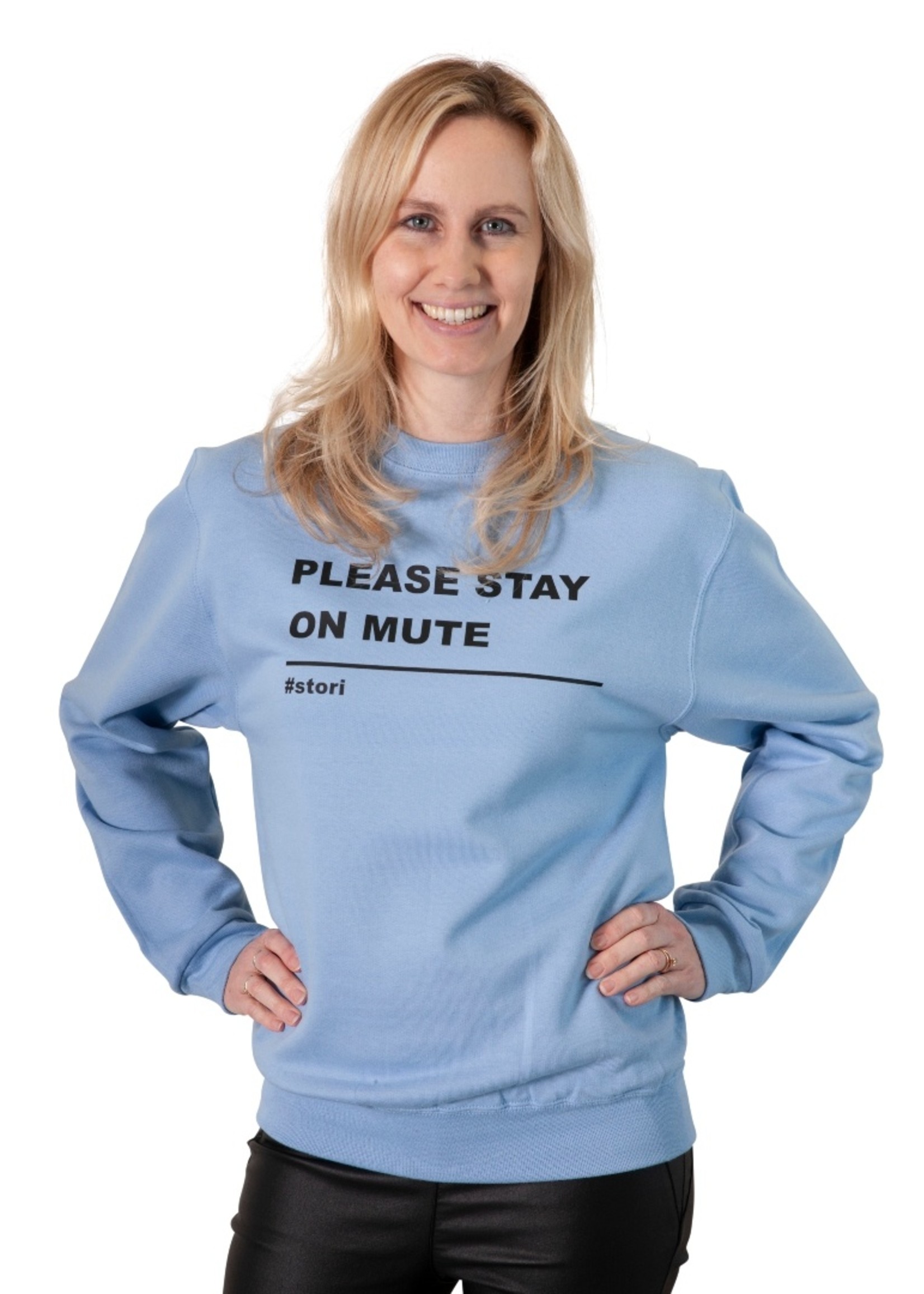 Stori Womens sweaterPLEASE STAY ON MUTE