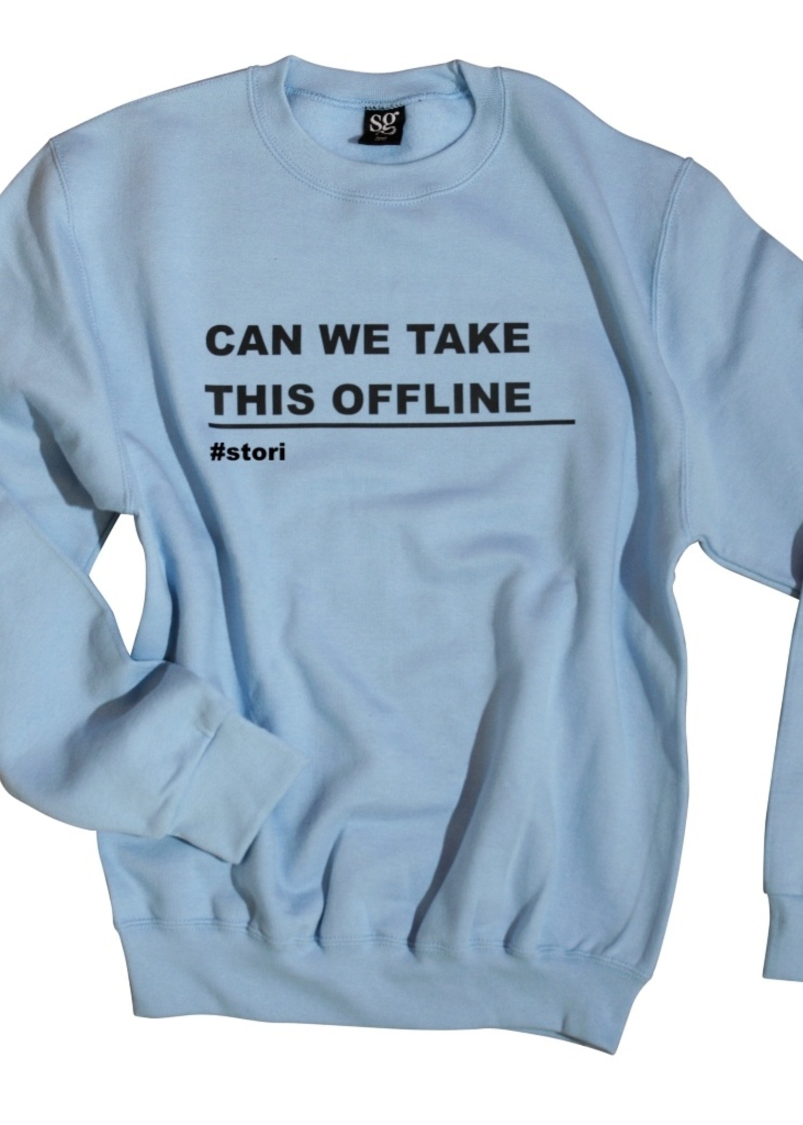 Stori Heren sweater CAN WE TAKE THIS OFFLINE