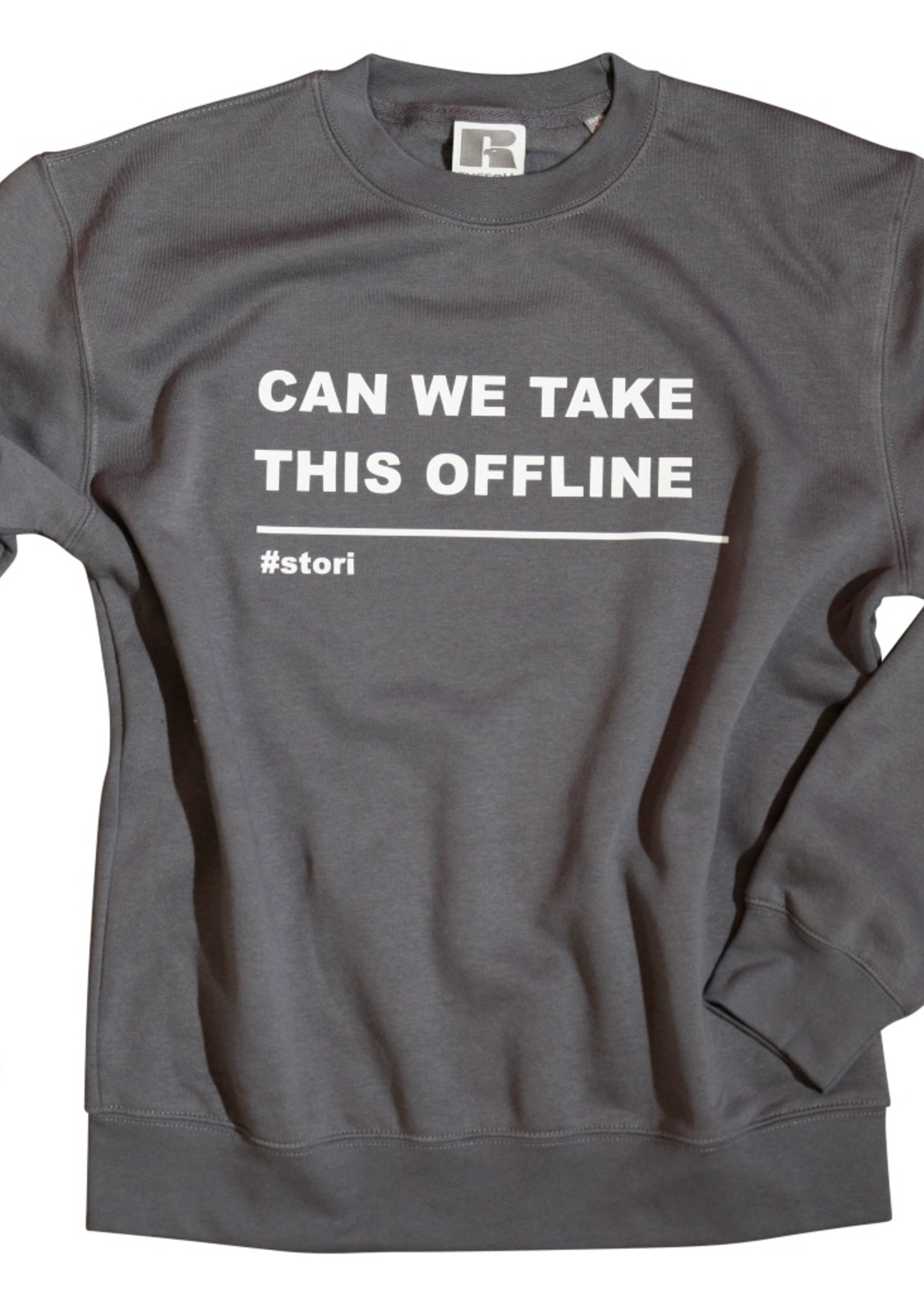 Stori Heren sweater CAN WE TAKE THIS OFFLINE
