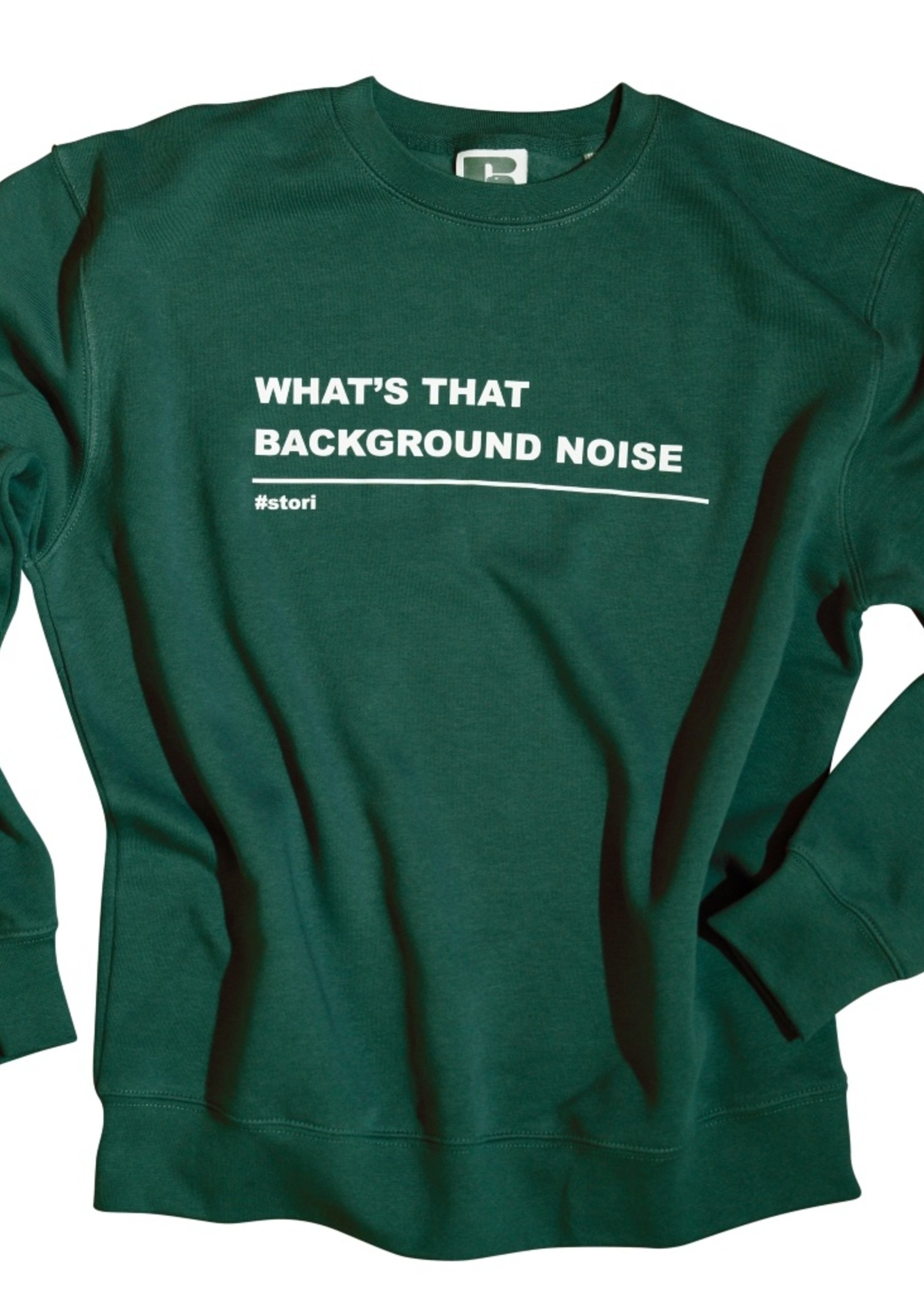 Stori Heren sweater WHAT'S THAT BACKGROUND NOISE