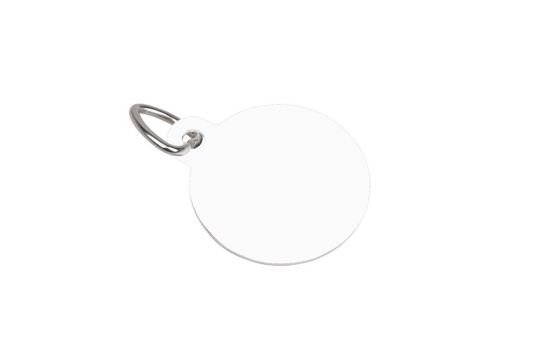 Aluminium Huisdier Naamplaatje - Rond