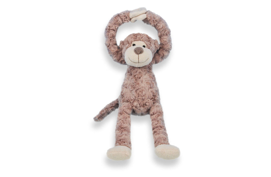 Knuffel - Slingeraapje - Bruin