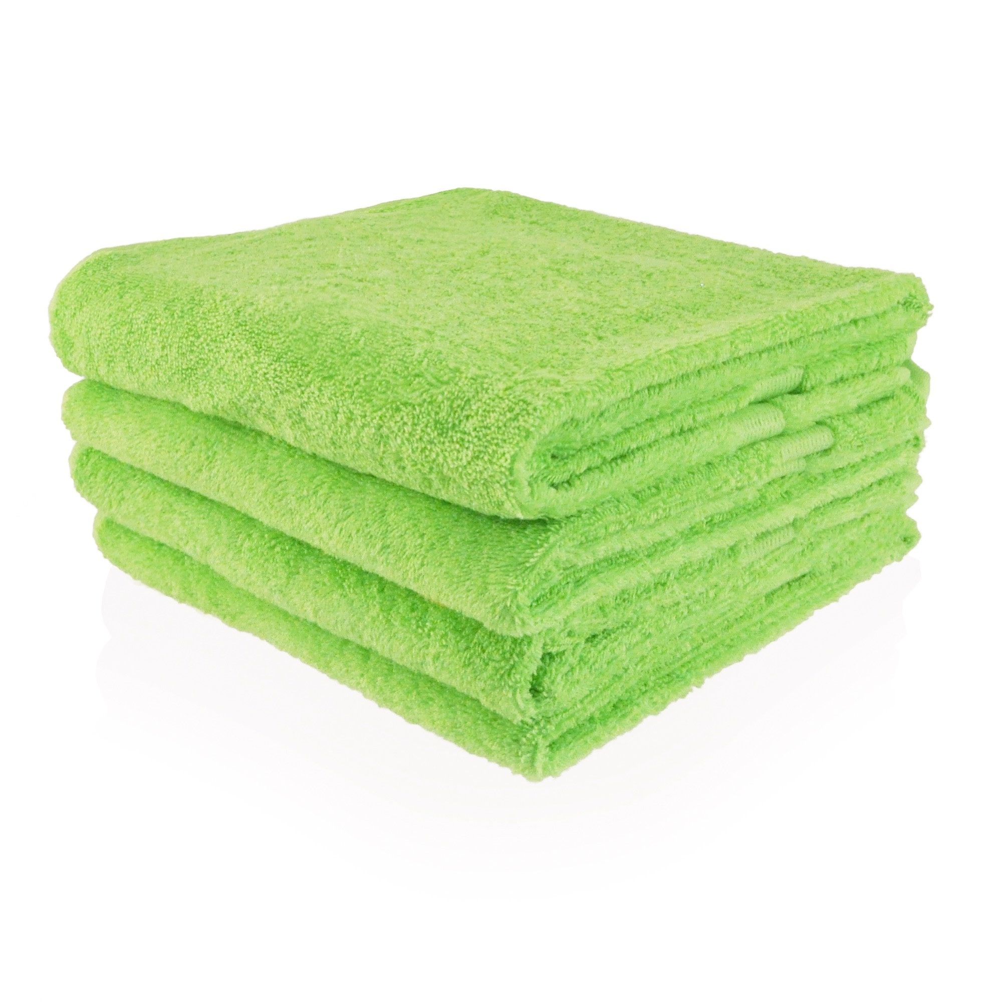Lime handdoek met naam naar keuze geborduurd