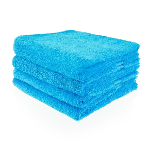 Funnies Turquoise handdoek in hotelkwaliteit