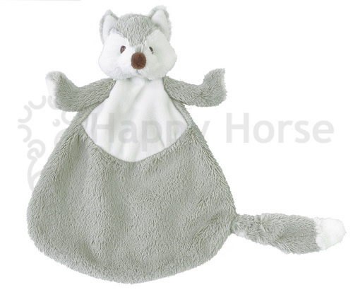Knuffeldoekje Fox Felix Lichtgrijs- Tuttel doekje Happy Horse