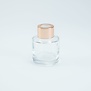 Flesje transparant glas - Rosé gouden schroefdop - 50ml